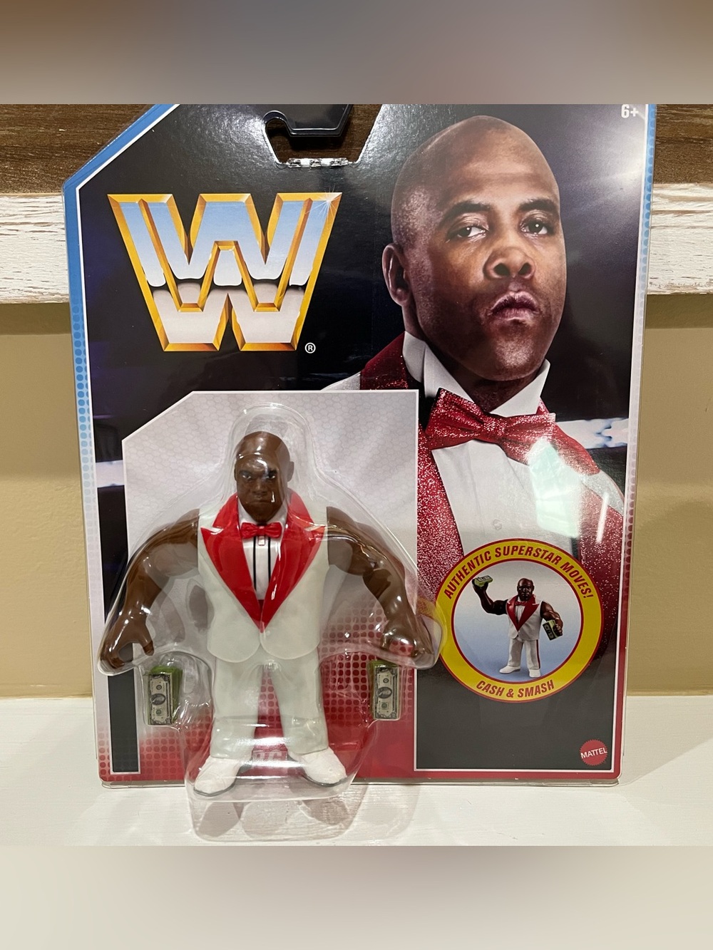 WWE Virgil Mattel Retro Action Figure Hasbro Style with Cash accessories Toy